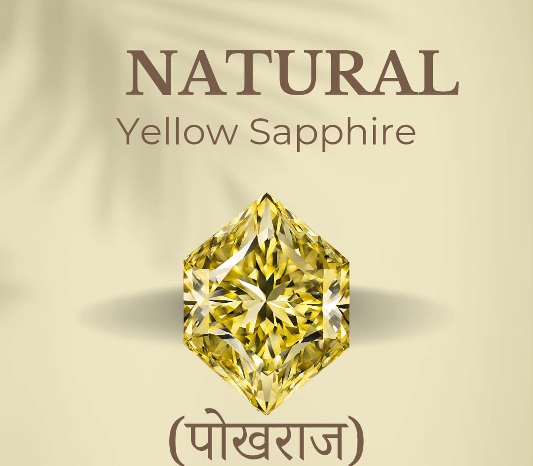 Golden Yellow Sapphire Gemstone (Pukhraj) - 8.5 Carat